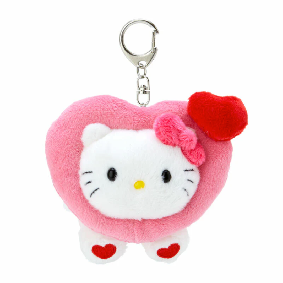 Sanrio Colorful Heart Plush Keychain - Hello Kitty – hihi