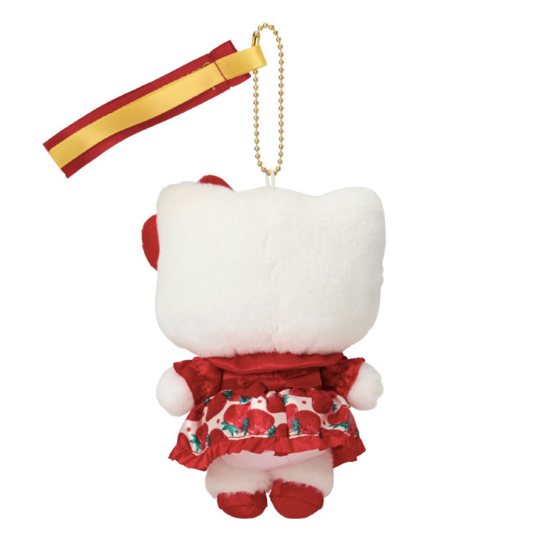 Sanrio Strawberry News 50th Anniversary Plush Keychain - Hello Sanrio Strawberry News 50th Anniversary Plush Keychain - Hello