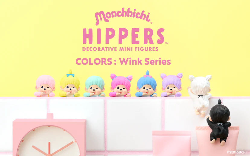 新品 Monchhichi Hippers フィギュア 6体セット Monchhichi HIPPERS COLORS: Wink Series Blind Box – hihi